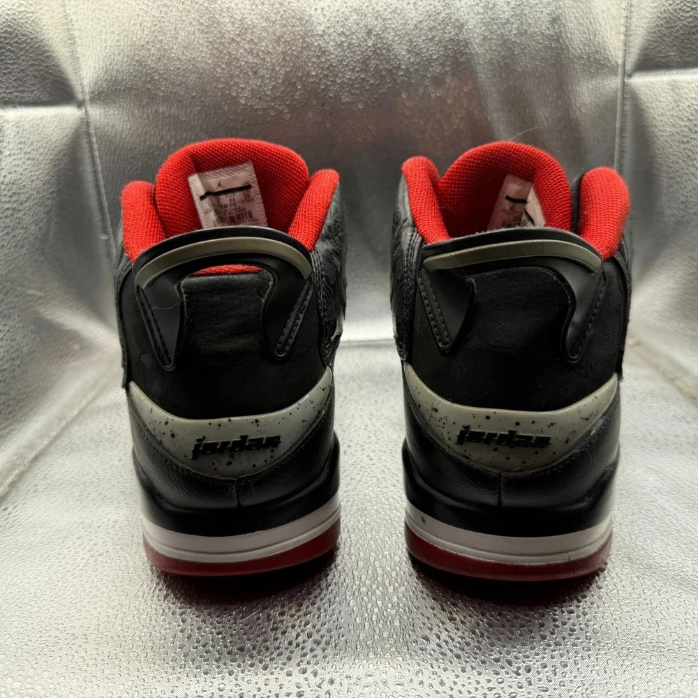 Size 10 Air Jordan Dub‎ Zero Black/Gym Red-Wolf Gray Mens Shoes 311046-013